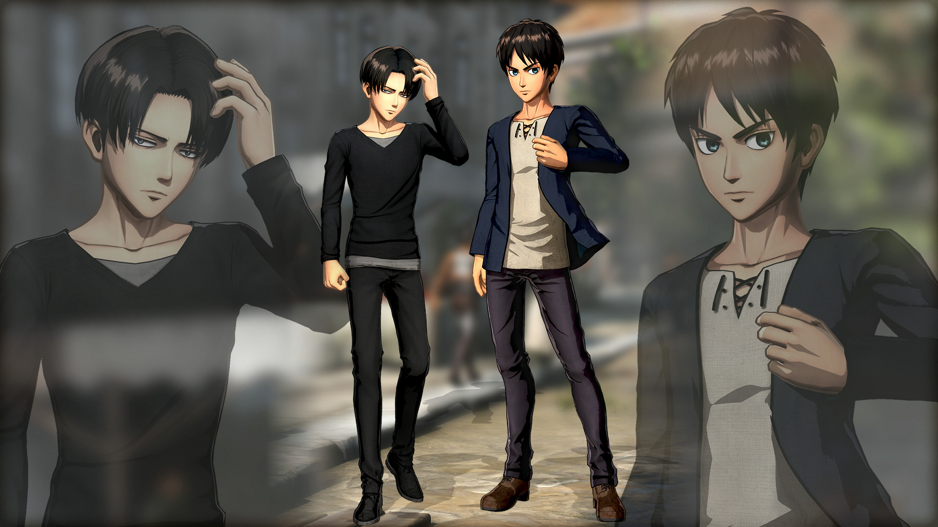 Attack on Titan 2: Eren & Levi "Plain clothes" Outfit Early Release
