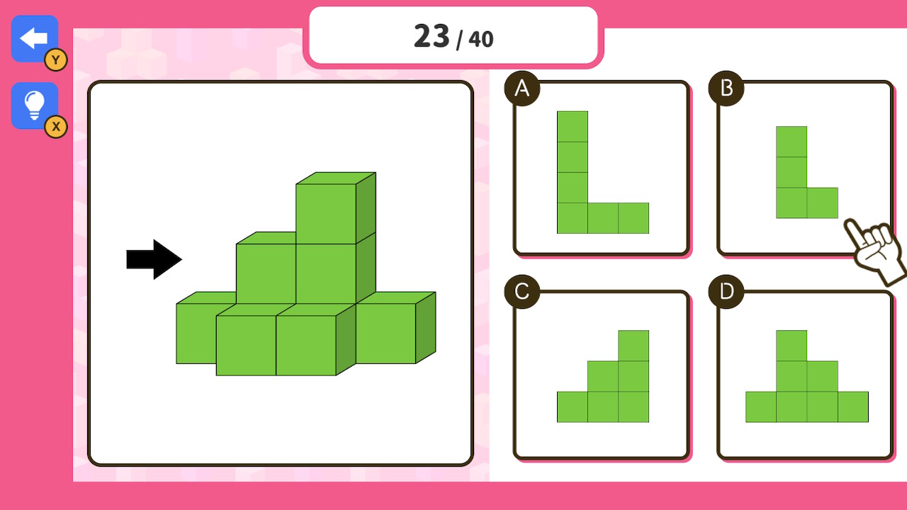お受験クイズmini 四方観察ーゲームで楽しく知育勉強学習脳トレちえあそびクイズー