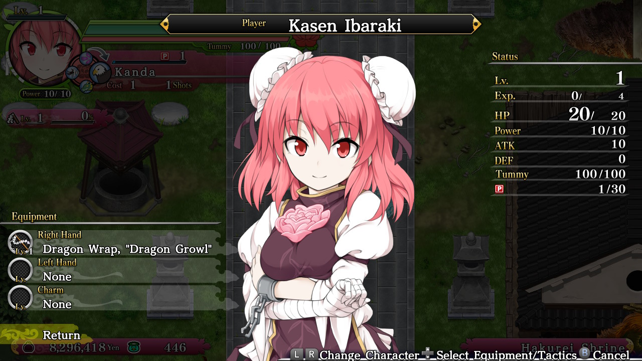 Playable Character - Kasen Ibaraki & Equipment