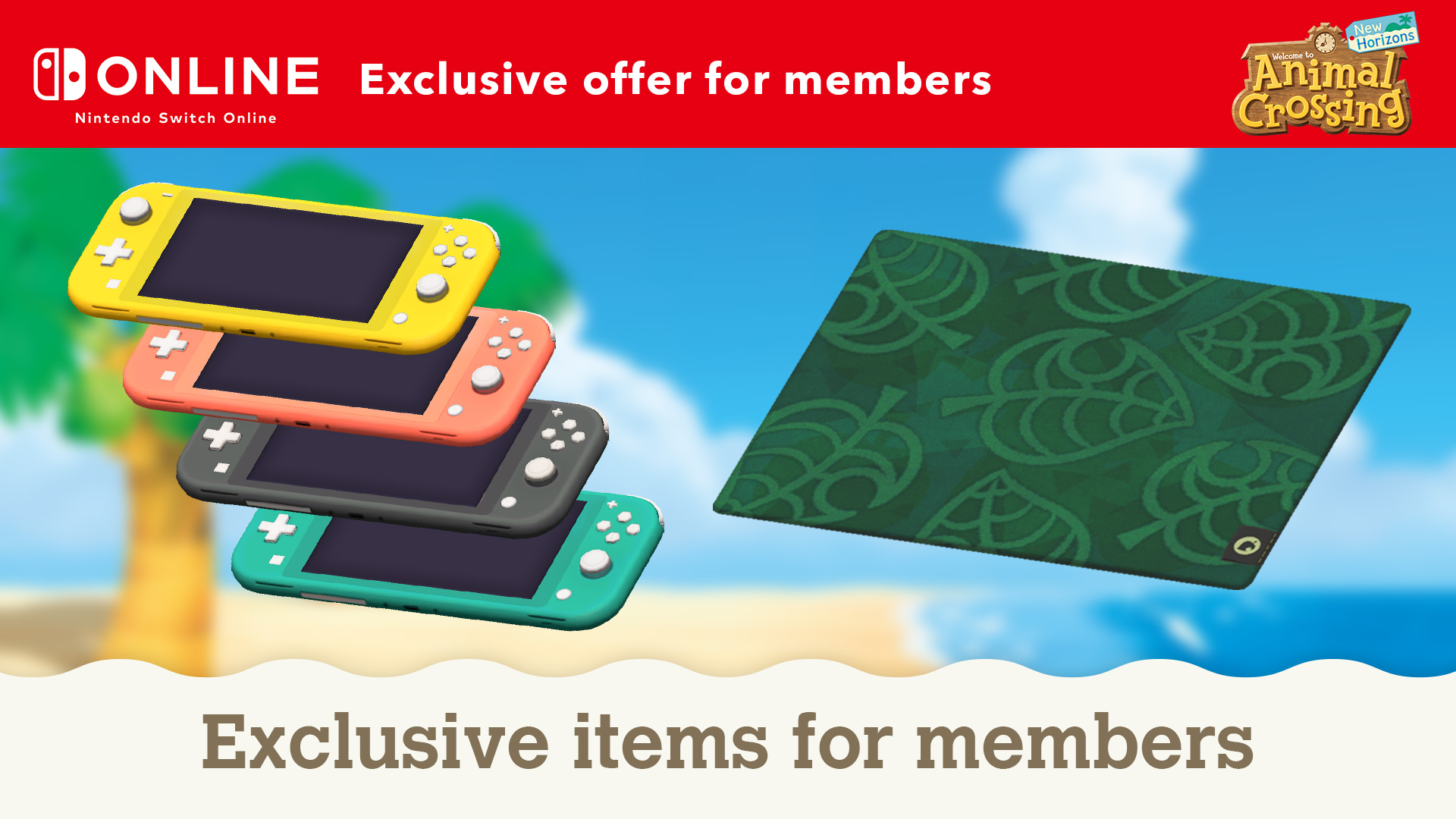 Exclusive items for Nintendo Switch Online members/Animal Crossing: New  Horizons/Nintendo Switch/Nintendo