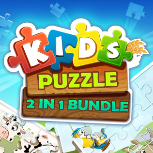 儿童拼图--2合1组合-游戏公社