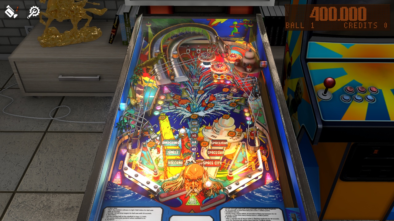 zaccaria pinball arcade mode