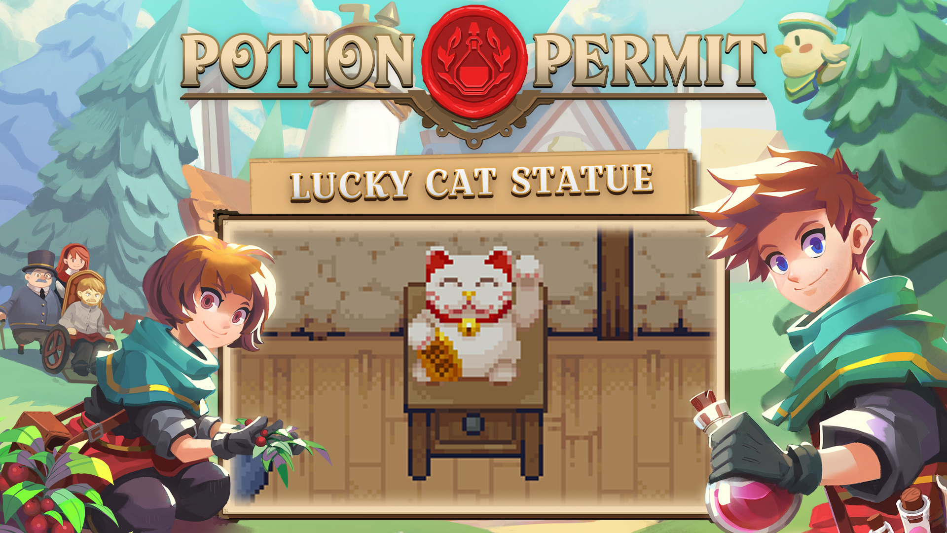 Potion Permit - Lucky Cat Statue