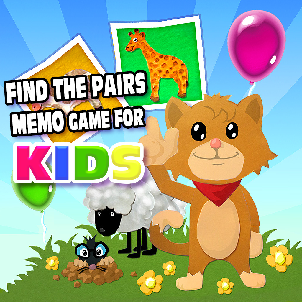 Find the Pairs Memo Game for Kids