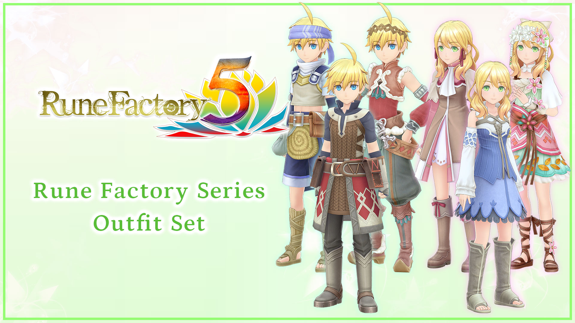 Rune Factory 2 Outfits: Kyle and Mana / Rune Factory 5