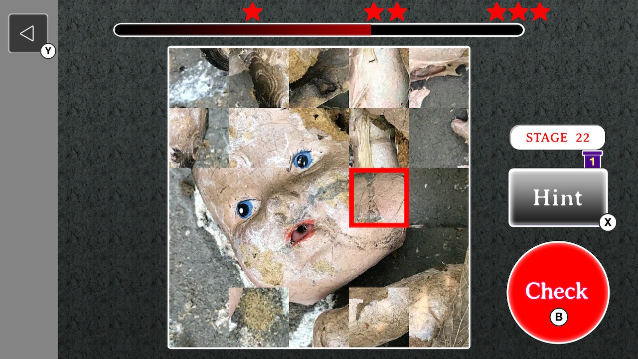 トラウマパズルーホラー画像でアハ活脳活くるくる回転パズルー
