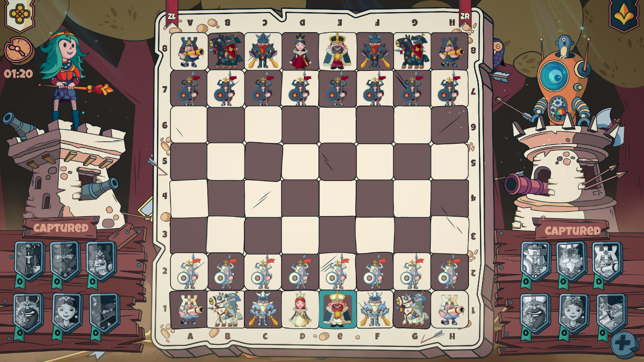 Winter White Chessboard