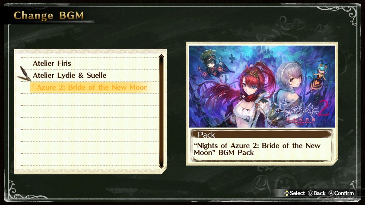 "Nights of Azure 2: Bride of the New Moon" BGM Pack
