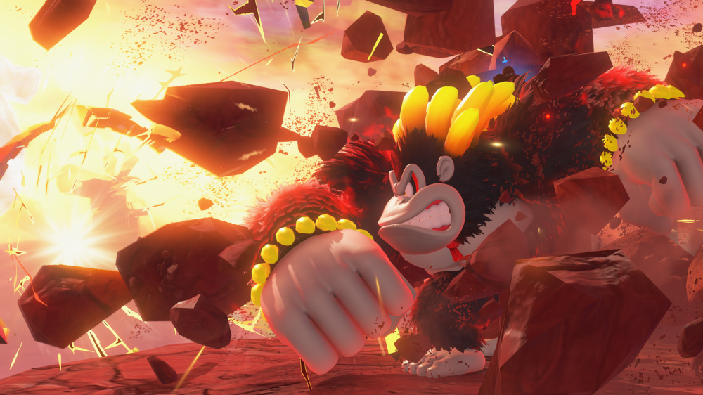A screenshot from Donkey Kong Bananza