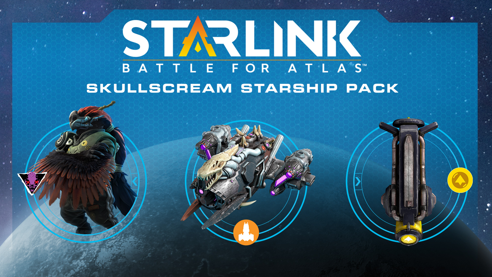 Starlink: Battle for Atlas Digital Skullscream Starship Pack