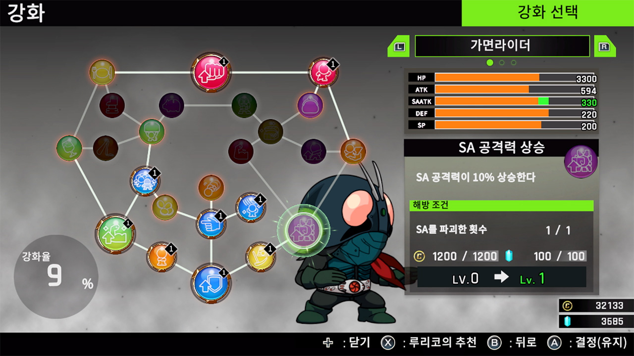 SD 신 가면라이더 난무 screenshot