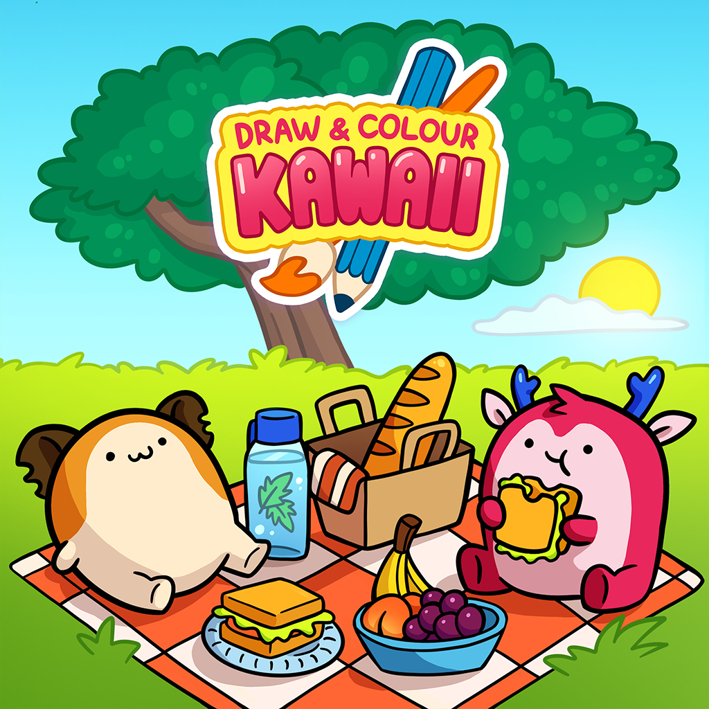DRAW AND COLOR: KAWAII