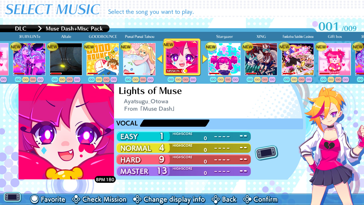 Muse Dash Misc Pack GROOVE COASTER WAI WAI PARTY Nintendo