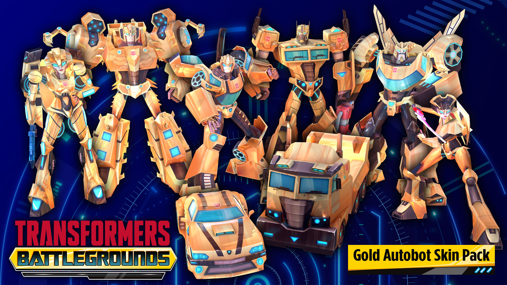 Gold Autobot Skin Pack