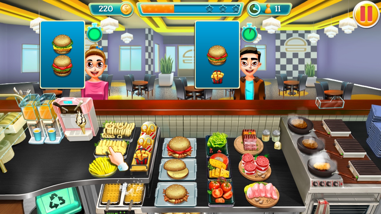 Cooking Tycoons: 3 in 1 Bundle - Burger Chef Tycoon New Levels #2