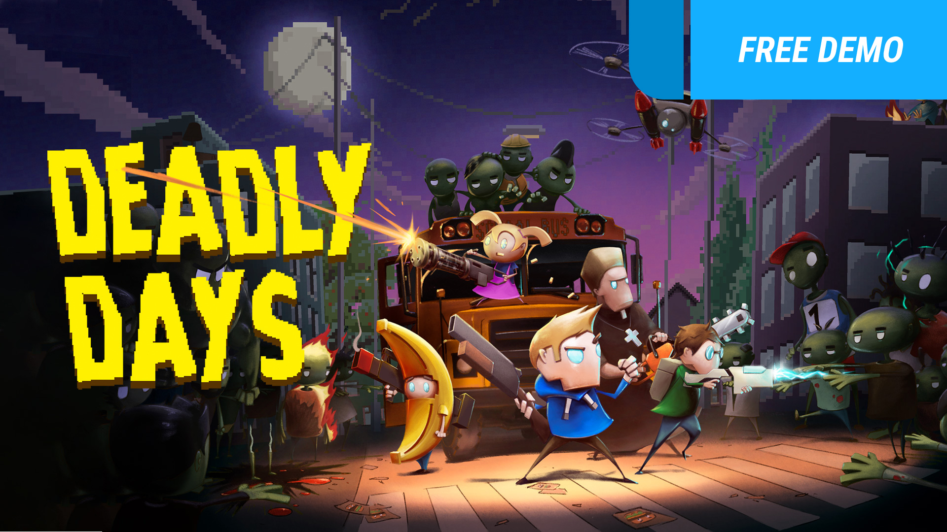 Deadly Days is a unique strategic rogue-lite in the zombie apocalypse. 