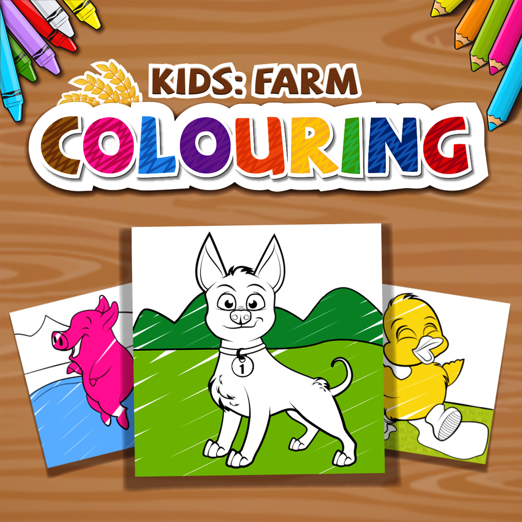KIDS: FARM COLORING