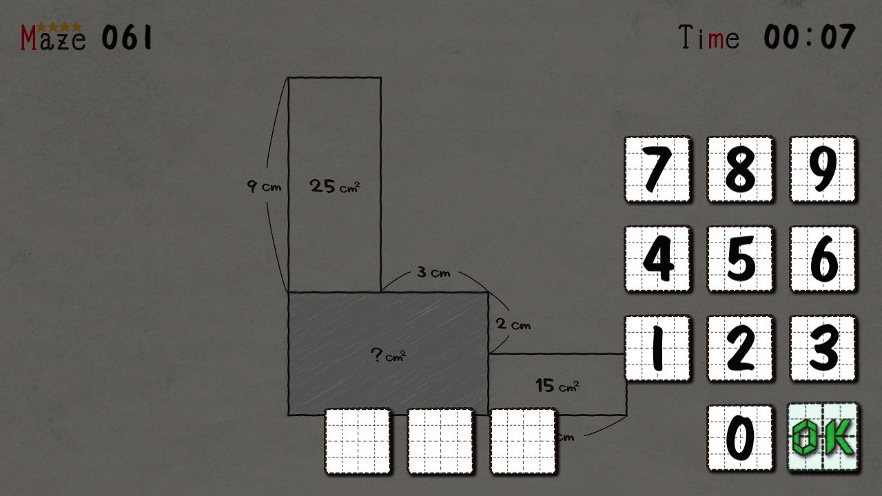 Menseki: Area maze puzzles