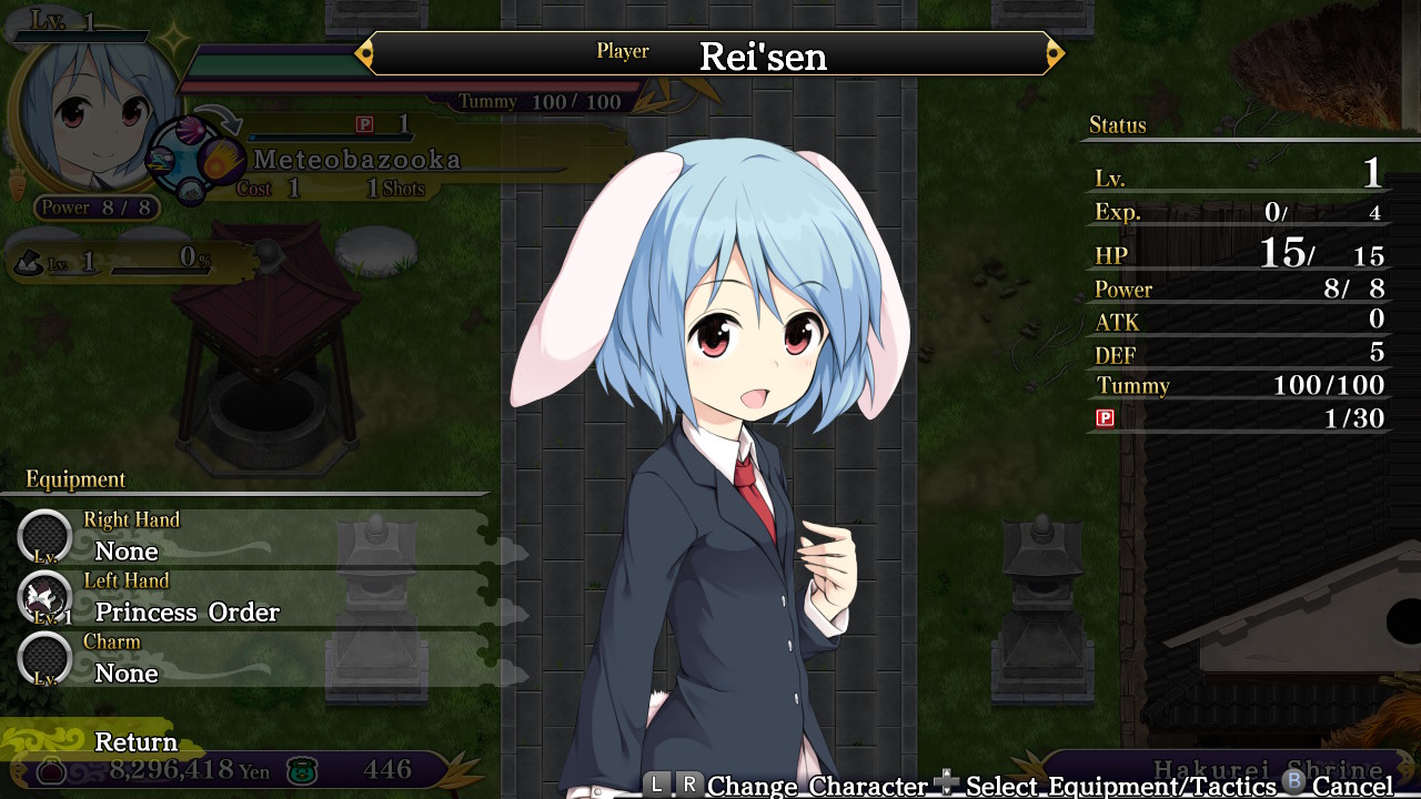 Playable Character - Rei'sen & Equipment