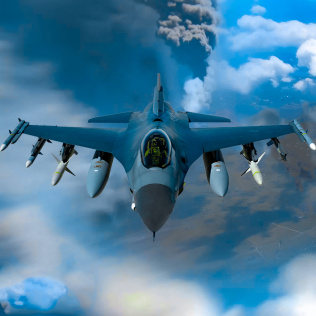 Horizon Midnight Sky Combat Aircraft - War Arena Flight Simulator 2022-游戏公社