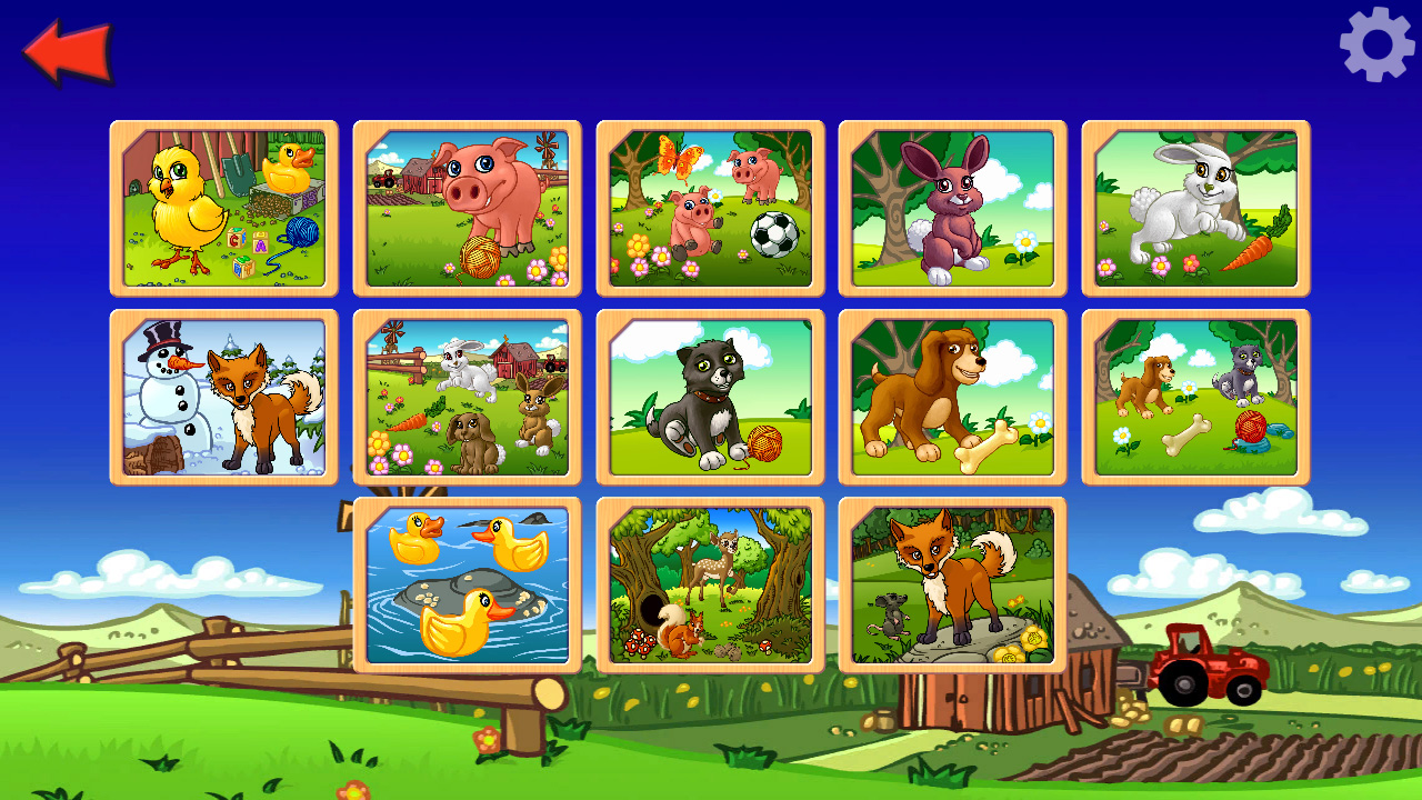Funny Farm Animal Jigsaw Puzzle Game for Kids and Toddlers