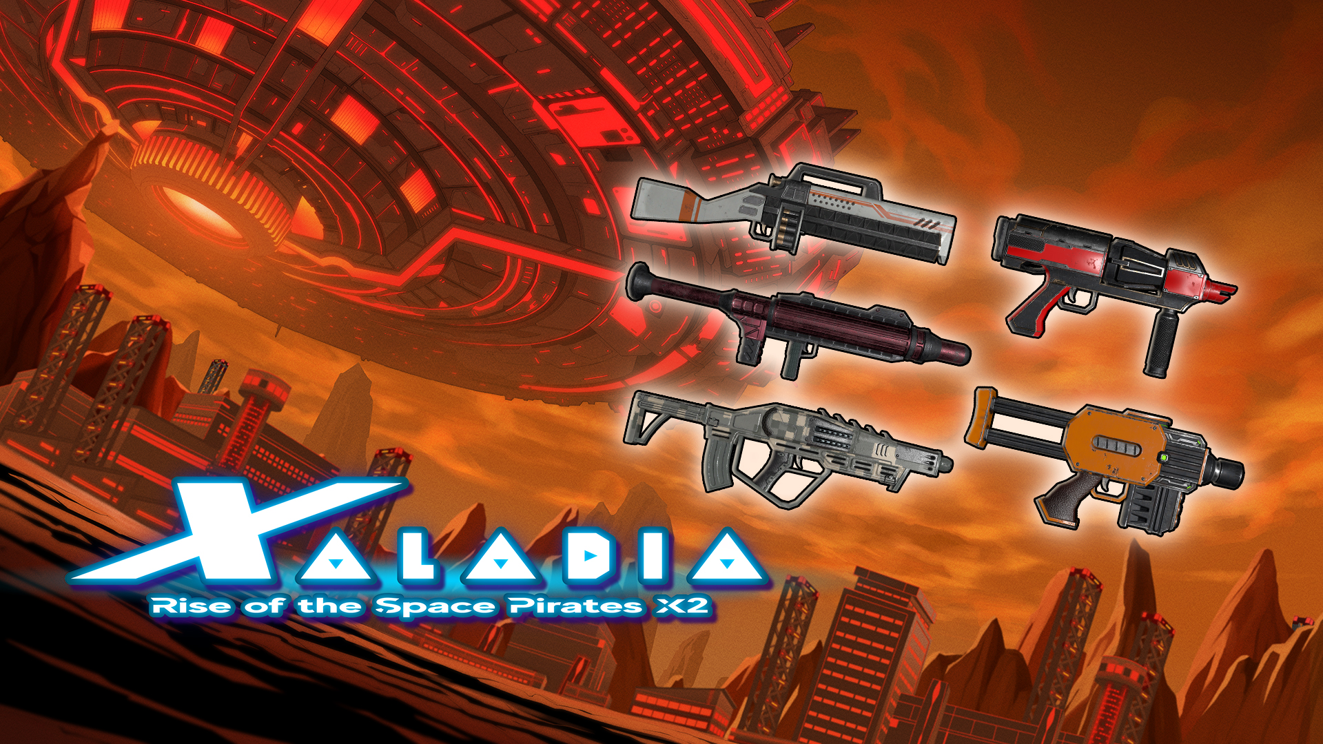 XALADIA: Rise of the Space Pirates X2 - Gun Weapons Pack
