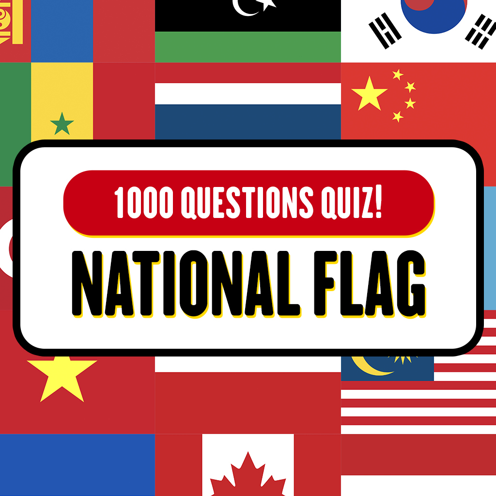 1000 Questions Quiz! national flag