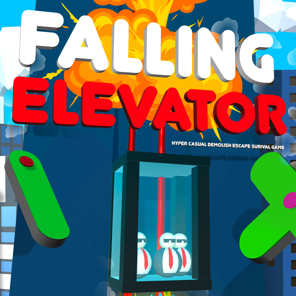 Falling Elevator - Hyper Casual Demolish Escape Survival Game