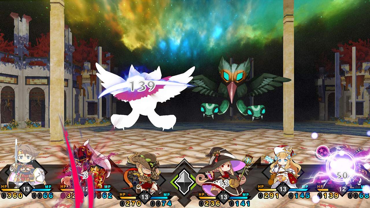 MON-YU: DEFEAT MONSTERS AND GAIN STRONG WEAPONS AND ARMOR. YOU MAY BE DEFEATED, BUT DON’T GIVE UP. BECOME STRONGER. I BELIEVE THERE WILL BE A DAY WHEN THE HEROES DEFEAT THE DEVIL KING