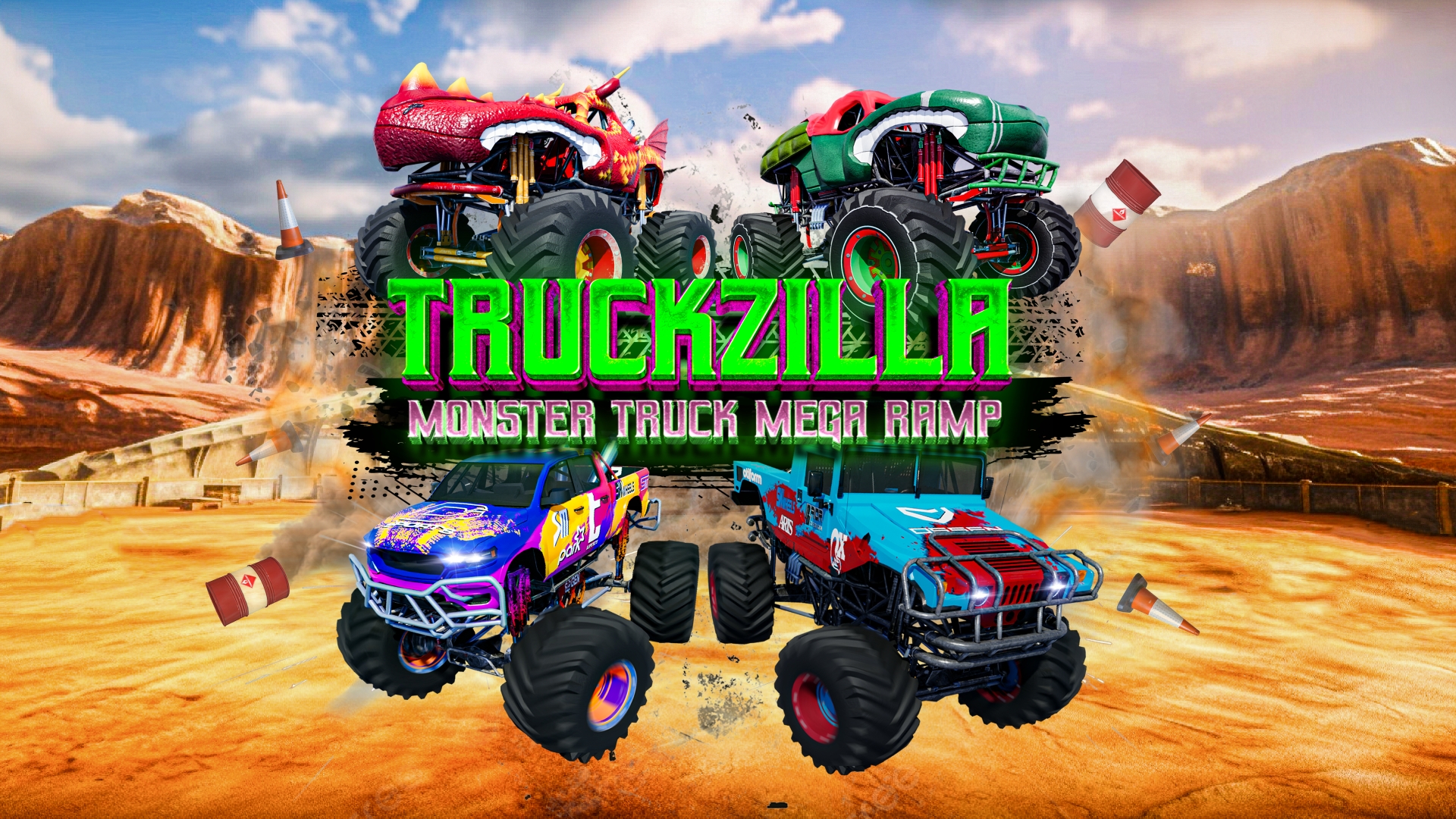 Truckzilla - Monster Truck Mega Ramp