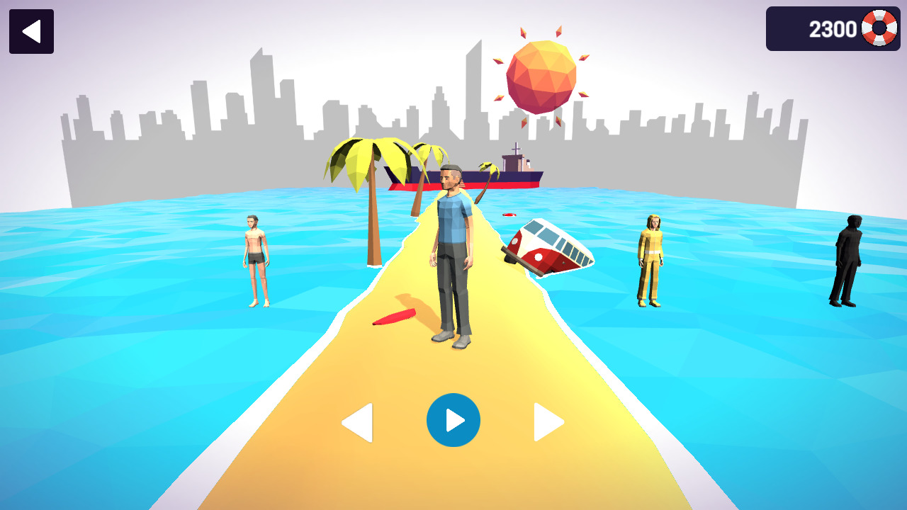 Waves Running Simulator - Surfing Hyper Runner Casual 3D Games