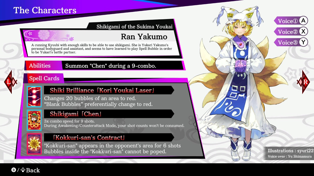 Character Pack Ran Yakumo