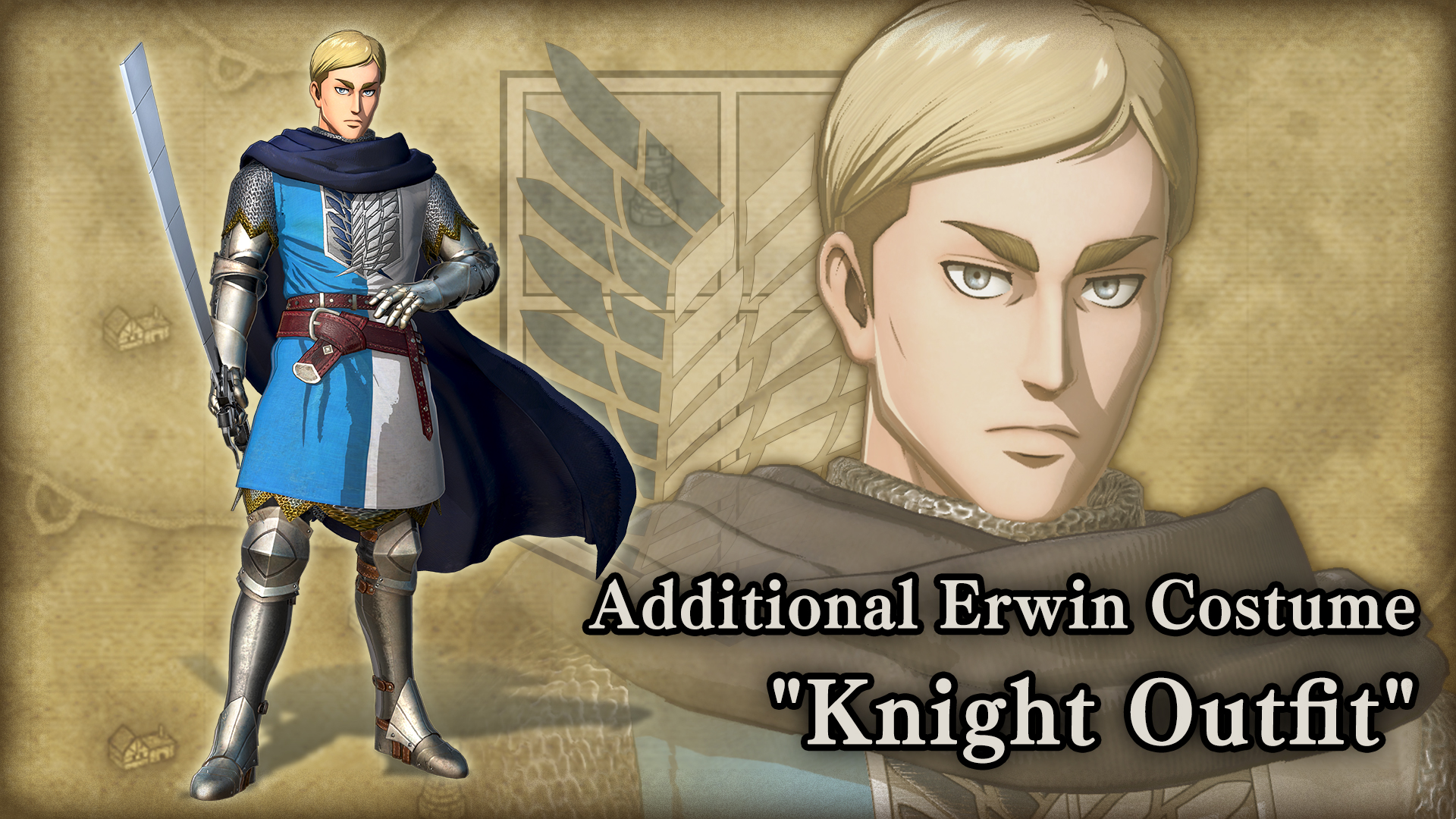 Additional Erwin Costume: "Knight Outfit"