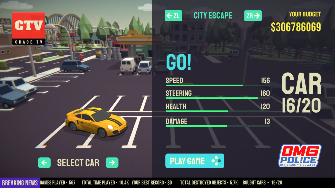 OMG Police - Car Chase TV Simulator