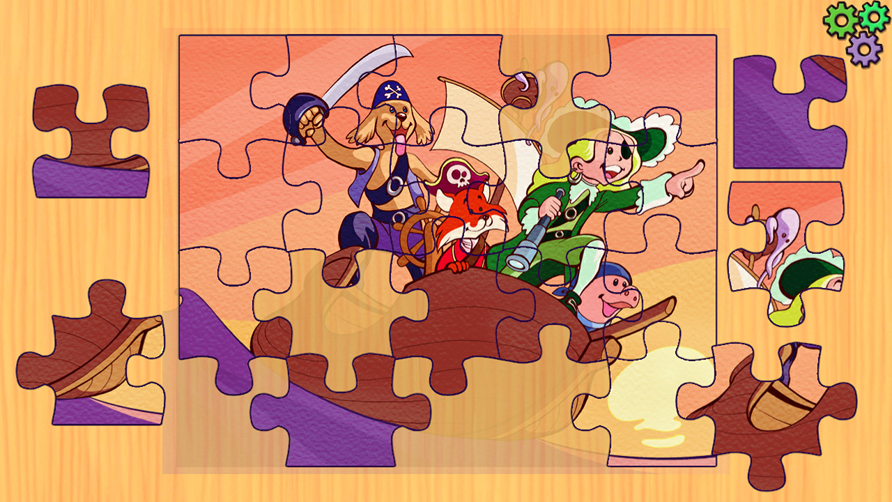 Pirates Jigsaw Puzzle - Education Adventure Learning Children Puzzles Games for Kids & Toddlers